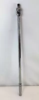 Snap On SN24C 1/2  Breaker Bar 24 Inch Long Chrome Handle - FAST SHIPPING • $63