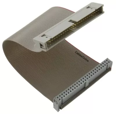 CablesOnline 6 Inch Internal IDC 50-Pin SCSI Male/Female Extension Ribbon Cable • $10.99