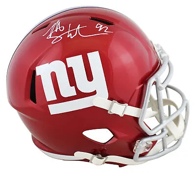 Giants Michael Strahan Authentic Signed Flash Full Size Speed Rep Helmet BAS Wit • $349.99