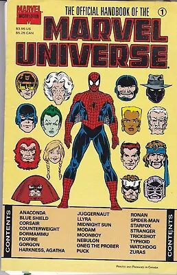 Official Handbook Of The Marvel Universe Master Edition Vol 3 No 1 & No 2 Thanos • £9