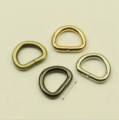 Fashion Metal D Ring Buckle Hardware Accessories For Strapping Bag #L2 • £5.51