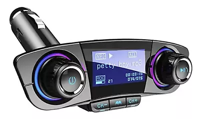 Car Wireless Bluetooth FM Transmitter MP3 Player USB Car Charger Adapter UK • £10.98