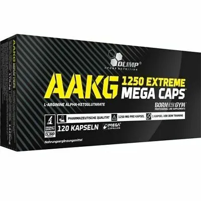 £21.99 • Buy OLIMP AAKG 1250 Extreme Mega Caps Nitric Oxide Booster 120 Caps  Amino Acid