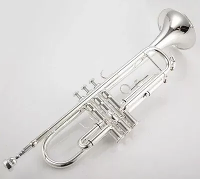 6335 Bb Trumpet B Flat Brass Silver Plated Trumpet Musical Instruments • $768