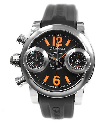 $2815.30 • Buy Graham Swordfish 2SWAS.B05A.K06B Chronograph Steel 46MM Automatic Men's Watch