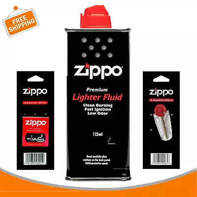 Genuine Flints & Wick Original Zippo Premium Lighter Fuel Fluid 125ML • £14.99