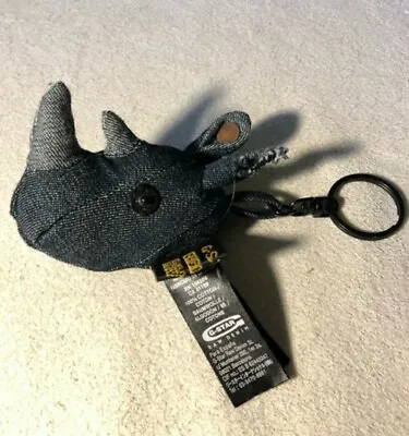 G-Star Raw: Dark Blue Denim Rhino Keyring - Rhinoceros. New & Unused • £8
