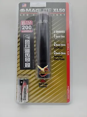 Maglite XL50 LED 3-Cell AAA Flashlight Black • $45