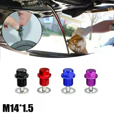 M14x1.5 Car Engine Magnetic Oil Drain Plug Screw Nut Bolt Sump Nut Universal • $4.98