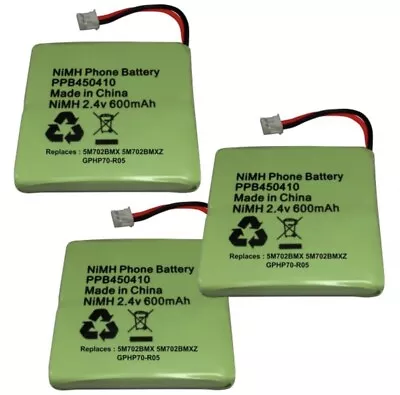 £14.45 • Buy 3 Batteries For BT Verve 410/450 Cordless Telephone PPB450410 2.4V 600mAH  NEW 