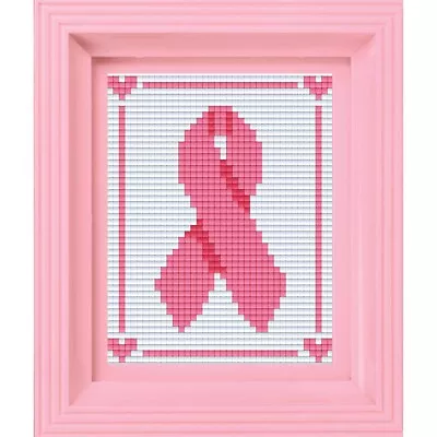 PixelHobby Breast Cancer Awareness Ribbon Mosaic Art Kit • $17.99