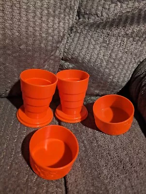 Two Collapsible Cups McDonald's Orange • $5.99
