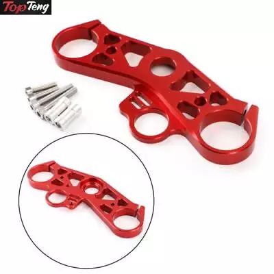 Lowering Triple Tree Front End Upper Top Clamp For YAMAHA YZF R6 2008-2016 Red • $45.61