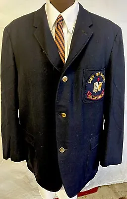 Vintage McGregor BLAZER Sport Jacket W/ Shady Side Academy Fraternity Patch PA • $19.99