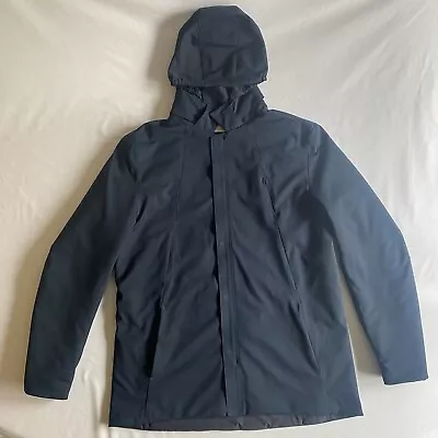 Ministry Of Supply Jacket Mens XL SLIM FIT Blue Full Zip Hooded Modern Minimal • $127.49