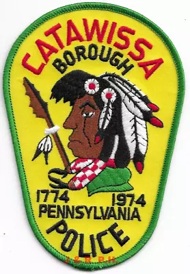 *NEW* Catawissa Borough PA  (3.75  X 5.5 )  Shoulder Police Patch (fire) • $4.35
