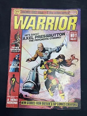 $75 • Buy WARRIOR ISSUE 1 Magazine 1st Alan Moore MIRACLEMAN MARVELMAN V FOR VENDETTA KEY