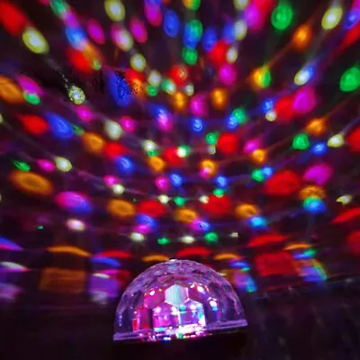 £7.30 • Buy E27 Bar 6 Leds Rotating Lamp KTV Stage Crystal Party Disco Ball Light DJ Plastic