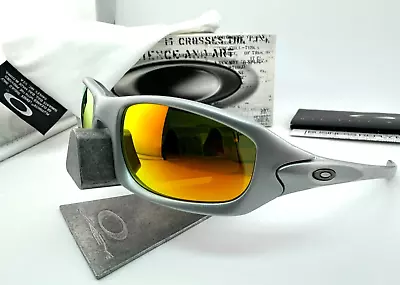 Oakley Fives 4.0 Silver With Fire Iridium Sunglasses 03-363 Authentic New Rare • $250