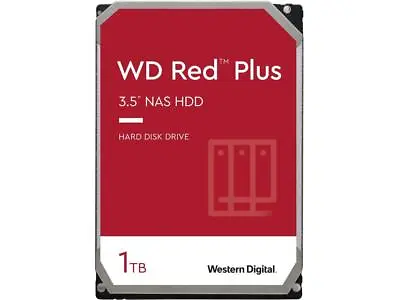 £87.14 • Buy WD Red Plus 1TB NAS Hard Disk Drive - 5400 RPM Class SATA 6Gb/s, CMR, 64MB