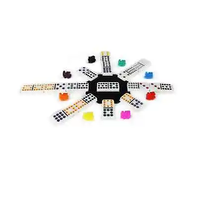 Mexican Train Domino Game Set Of Double 12 Dominoes Aluminum Case FAMILY GAME • $23.99