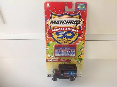 Matchbox Across America 50th Birthday Series Michigan Ford 1921 Model T  *NIB* • $4.99