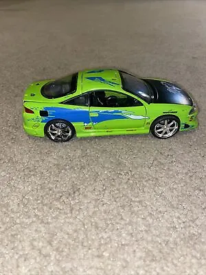 Brian's Mitsubishi Eclipse Green The Fast & The Furious 1/24 Model Jada 97603 • $19.99