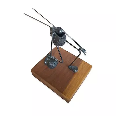 Vintage Bowling Flea Metal Sculpture Handcrafted By Greg Quayle 1970s • $32.95