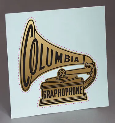  Precut Columbia Disc Phonograph Gramophone Water Slide Decal • $19.70