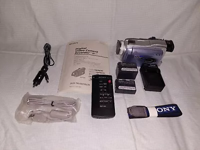 Sony Handycam DCR-TRV38 Silver 3.5  Display 10x Optical Zoom Mini DV Camcorder • $169.99