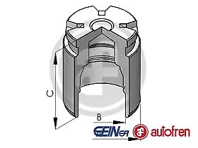 Piston Caliper For Audi Renault Volkswagen CAR BRAKES SEINSA • £16.57