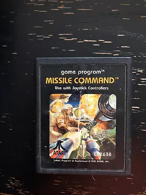 Missile Command - Atari 2600  - Cleaned And Tested - MYO LOT; WILL COMBINE • $2.99