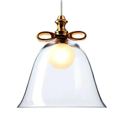 2022 Bell Lamp Large Pendant Light Transparent Gold UL By Bertjan Pot For MOOOI • $1170