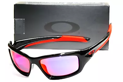 Brand New Oakley Valve Oo9236-02 Polished Black Red Iridium Sunglasses 60-16 • $95