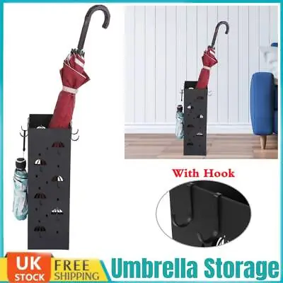 Metal Umbrella Holder Stand Rack Rain Water Drip Tray Walking Stick Home Storage • £18.89