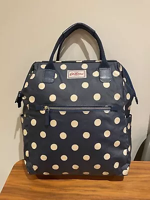 Cath Kidston Large Frame Backpack With Leather Detailed Suitable For Travel/Work • £38.95