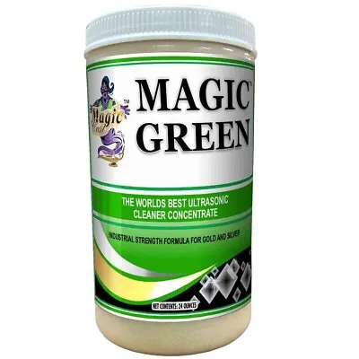 Magic Green Ultrasonic Cleaning Concentrate 24 Oz Jewelry Metal Cleaner- 23-3200 • $27.50