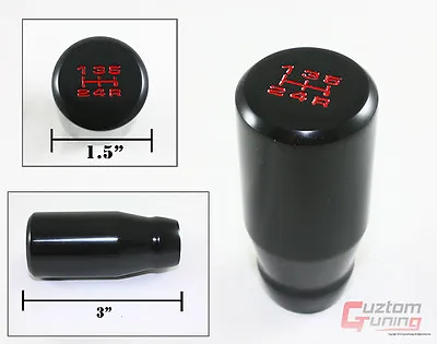 M10 X 1.25 Blk 3'' Long Jdm 5 Speed Manual Weighted Shift Knob For Mitsubishi • $15.99