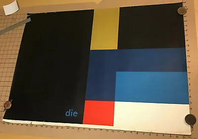 Orig.1960's German Mid-Century Art Poster: DIE Or THE- GREAT COLOR - Edge Wear • $318.88