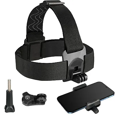 Cell Phone Head Strap Belt Mount Phone Holder For IPhone Samsung Gopro 11 10 9 • $10.44