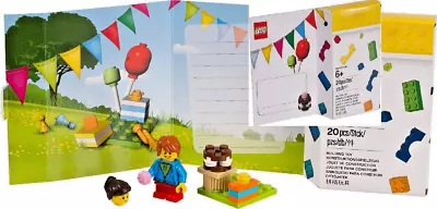 LEGO NEW In Box Minifigure With Cake Gift Holiday Birthday Celebration Girl Boy • $25.80