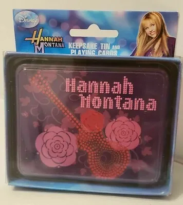 NEW - DISNEYS  Hannah Montana Keeepsake Tin & Playing Cards - A Great Gift -  • $5