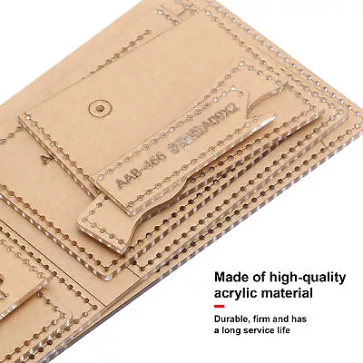 Short Wallet Leather Pattern Design Template DIY Handicraft Acrylic Template MFS • $27.60