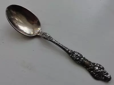 Vintage TH Marthinsen Norway EPNS 40 Silver Plate Demitasse Spoon  Wild Rose • $6.95