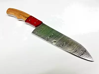 Handmade Custom Chef Cutting Cooking Chopping   Kitchen Use Damascus Steel Knife • $3.25