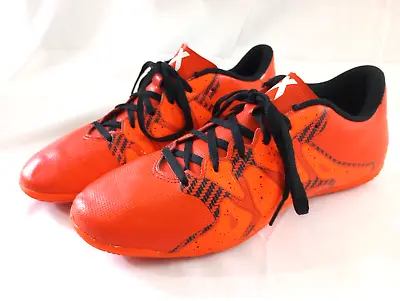 Adidas X Chaos 15.4 IN Men's Indoor Soccer Boots Shoes Orange Size 8 • $19.99