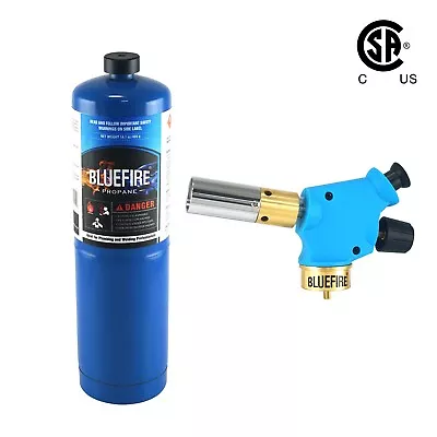 BLUEFIRE Handy Cyclone Torch Head Kit With PropaneTrigger Start Swirl MAPP MAP • $46.99