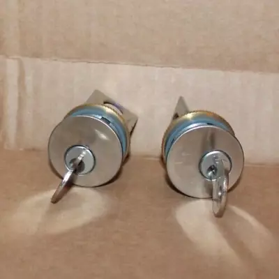 LOT OF 2 Mortise Lock Cylinder With ONE Key EACH • $15