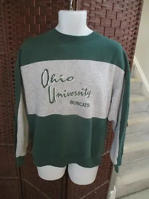 Vintage 90s Ohio University Bobcats Sweatshirt Adult Medium - Large • $10.97