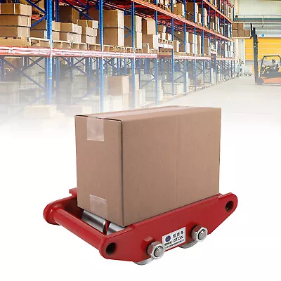 360°Rotation Dolly Skate Roller Heavy Duty 6 Ton Machinery Mover Machine Red • $42